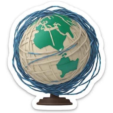 Lan cable world  sticker