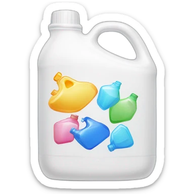 big laundry detergent jug sticker