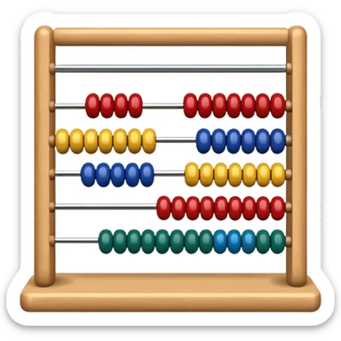 abacus design very different styles. sticker