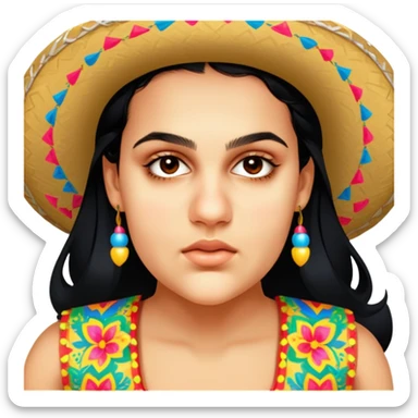 Fiestero with Sombrero sticker