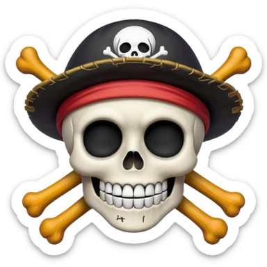 One piece Luffy jolly roget sticker