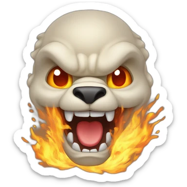 Dracaufeu qui crache du feu sticker