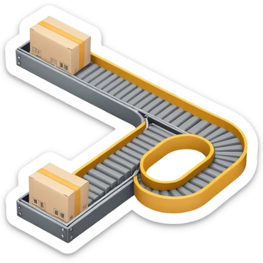 PLAIN GREY TOP DOWN ANGLE CONVEYER BELT TILL SHOPPING sticker