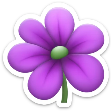 Pink and purpule flower sticker