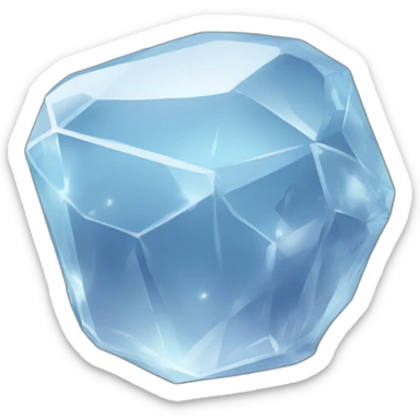 a crystal nugget sticker