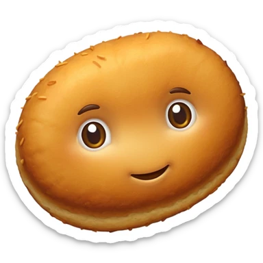 potato croquette no face sticker
