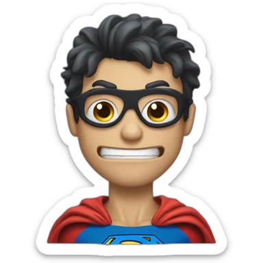 Super man monster  sticker