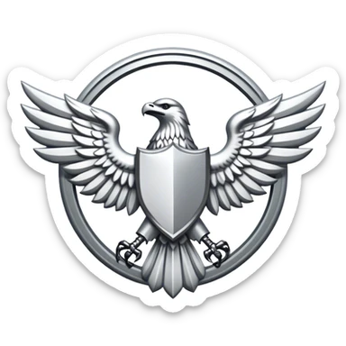 dominus' emblem white sticker