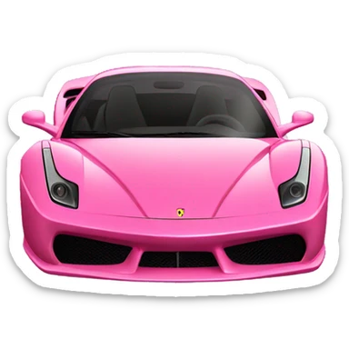 Pink Ferrari  sticker