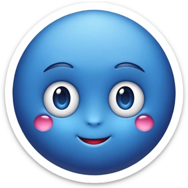 Un emoji myrtille mignon sticker