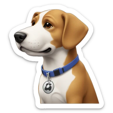 Dog is playing fifa on a xbox sticker