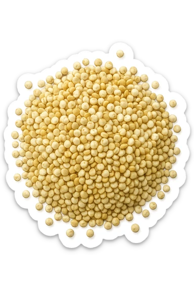 quinoa vista dall'alto, iperrealistiche 4k sticker