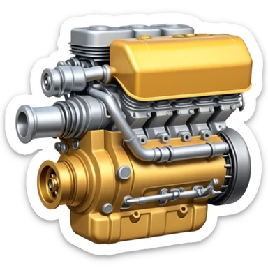 Formula car engine sticker