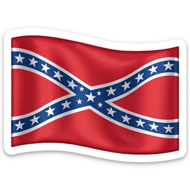 Confederate flag sticker