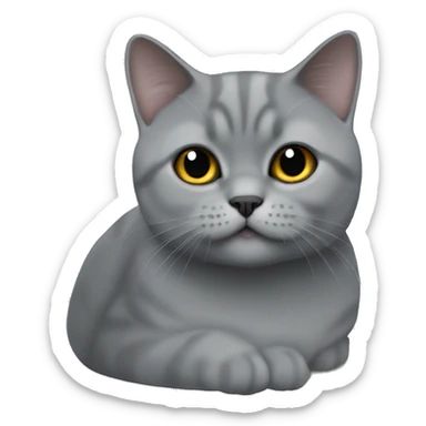 British shorthair grey sticker