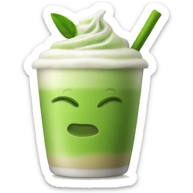 Matcha latte  sticker