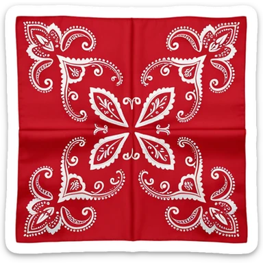 patterned bandana headscarf  sticker