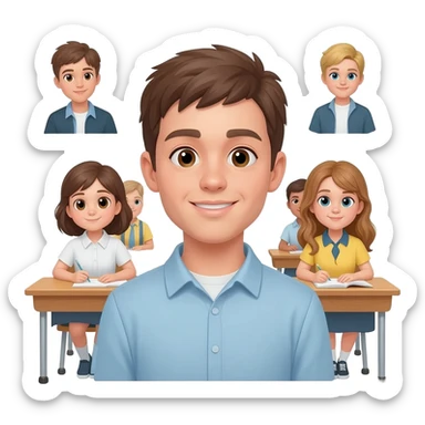 students in the class '24' sticker