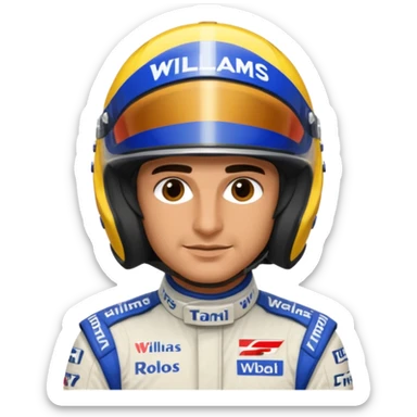 Carlos Sainz William's F1 driver sticker
