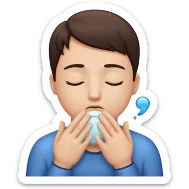 Holding breath sticker