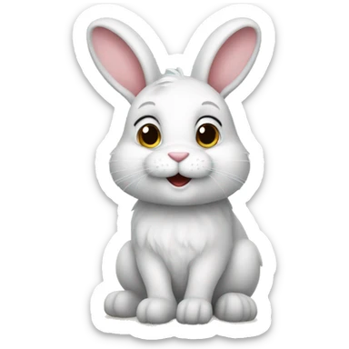 Bunny sticker