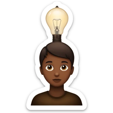 person silhouette under a dim lamp with shadows sticker