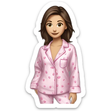 nina dobrev pyjamas sticker