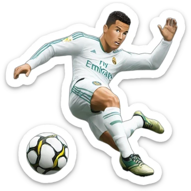 ronaldo bicycle kick sticker