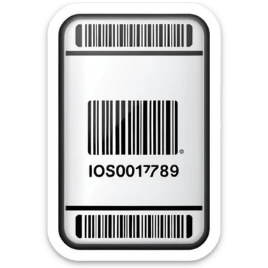 Barcode label sticker