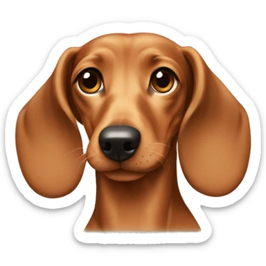 Light brown  Dachshund  sticker