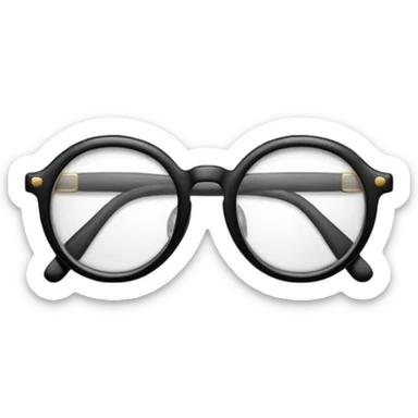 Black glasses  sticker