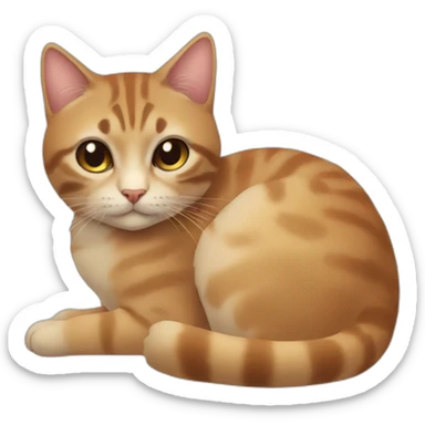 Moi qui caresse mon chat sticker
