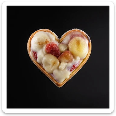 food heart emoji with a gradient effect sticker