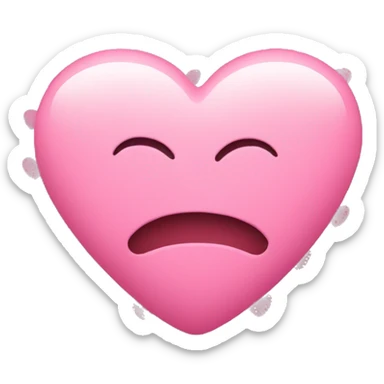 Heart with little pink hearts sticker