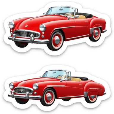 classic car sticker