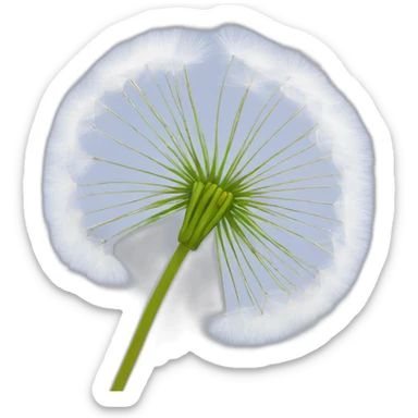 dandelion seeds in air sticker