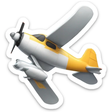 small propellor airplane sticker