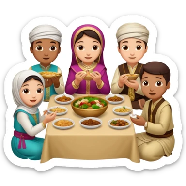 Job job job sahur and tung tung tung sahur sticker