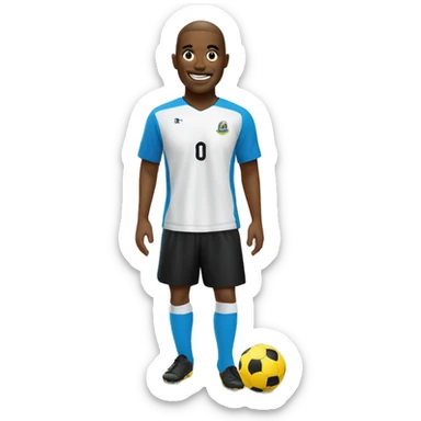 beach soccer player sticker