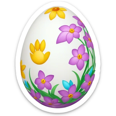 Easter egg sticker