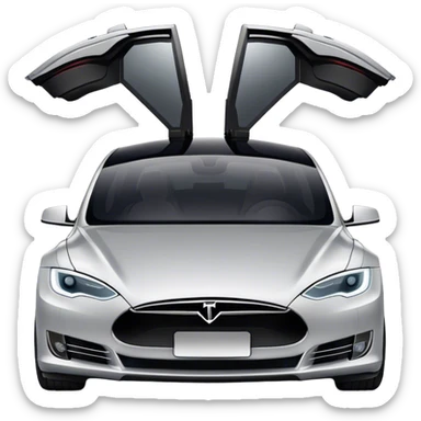 Tesla Model S - Tesla (Model Year: 2022) (Iconic colour: Silver) sticker