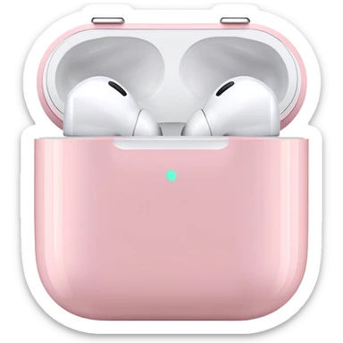 light pink apple airpod max sticker