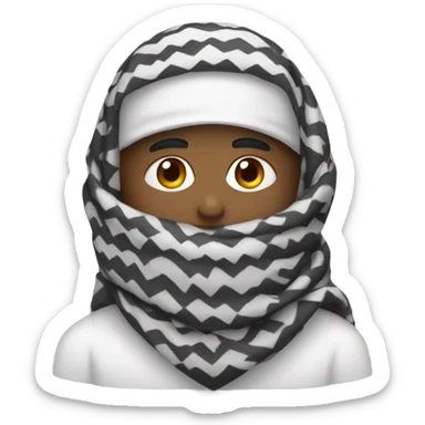 person wearing shemagh sticker