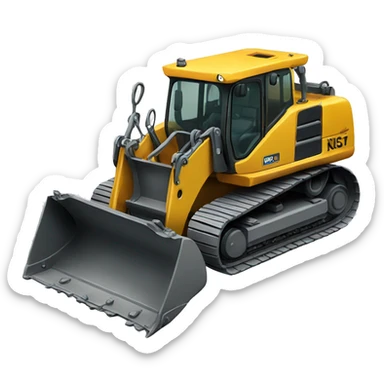 excavator sticker