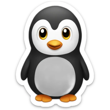 plush pingouin sticker