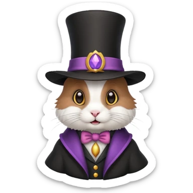 Rabbit with magician’s hat
 sticker