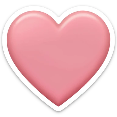 Heart shaped pink blush  sticker