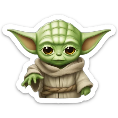 Yoda and grogu sticker