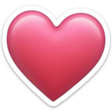 Aesthetic heart sticker