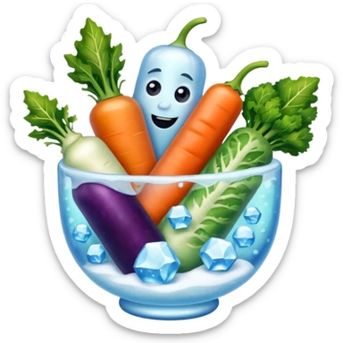 frozen vegetables winter blend sticker